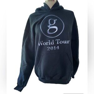 Garth Brooks World Tour 2014 Hoodie long sleeve kangaroo pocket size medium